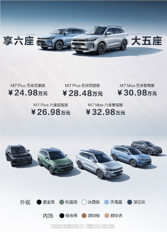 华为发布全新25万级问界M7(图1)